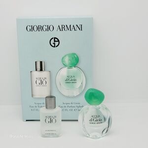 Giorgio Armani Fragrance Must Haves 2 Piece Mini Gift Set Brand New In Box